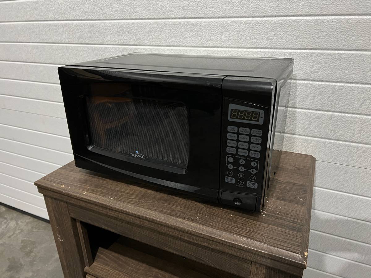 Small Black Rival Microwave, 700 Watts Creative Bargains