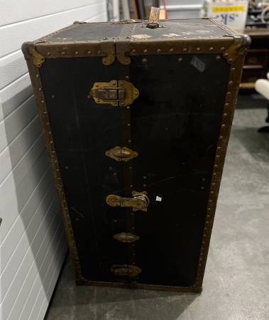antique wardrobe steamer trunk