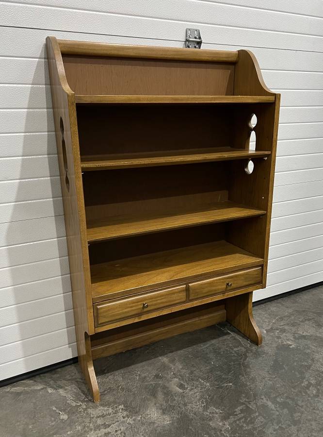 Quality Hardwood 4Level Shelf Unit with Long Drawer Creative Bargains