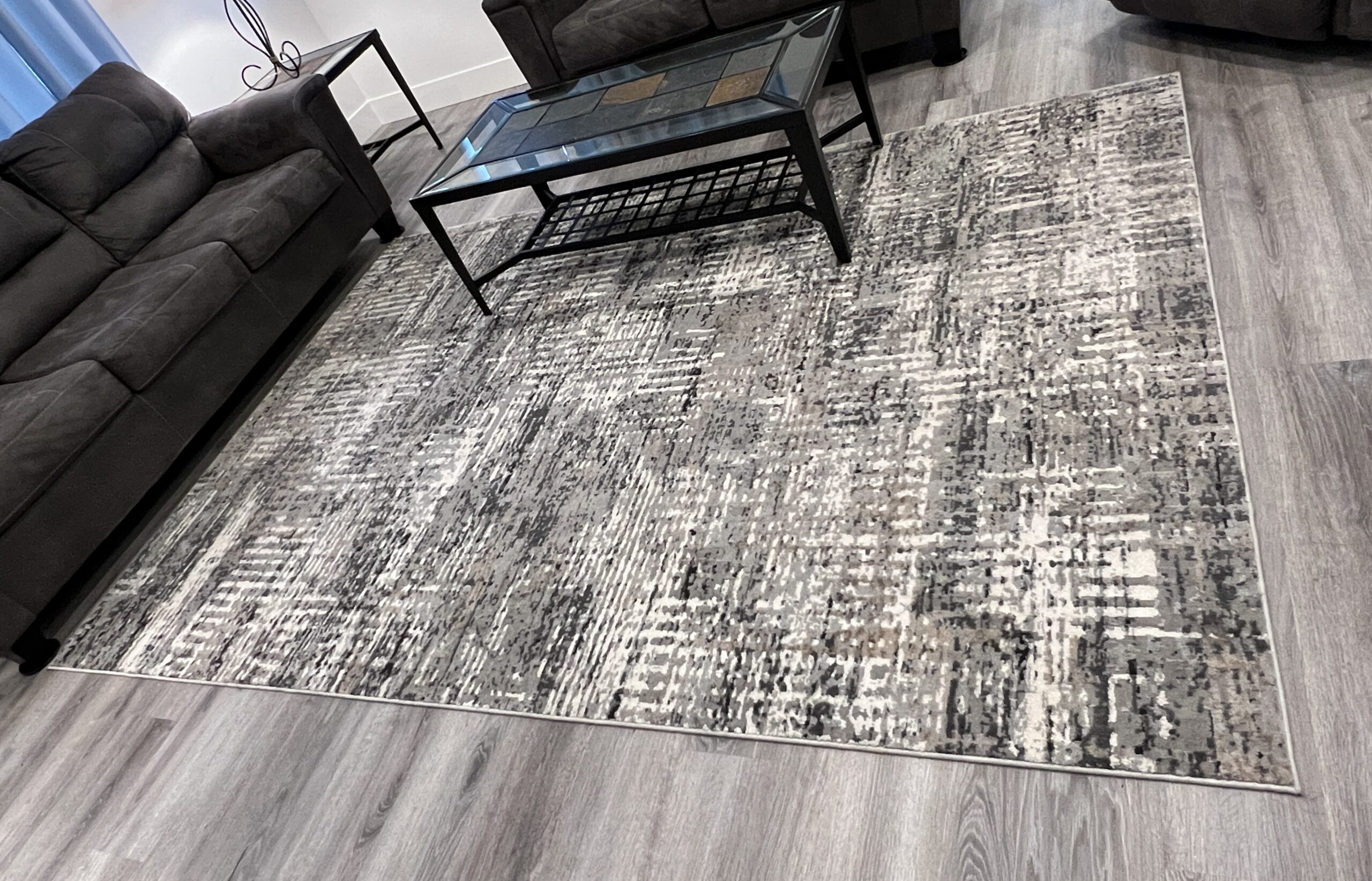 Large Gray & Cream Area Rugs (60 each) Creative Bargains
