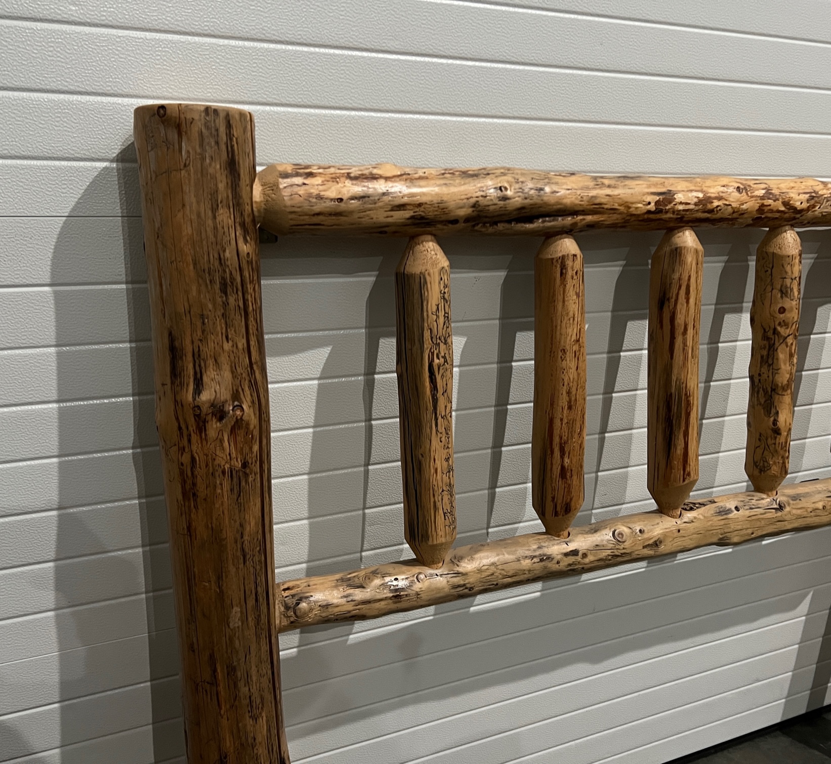 Rustic Queen Log Headboard Creative Bargains